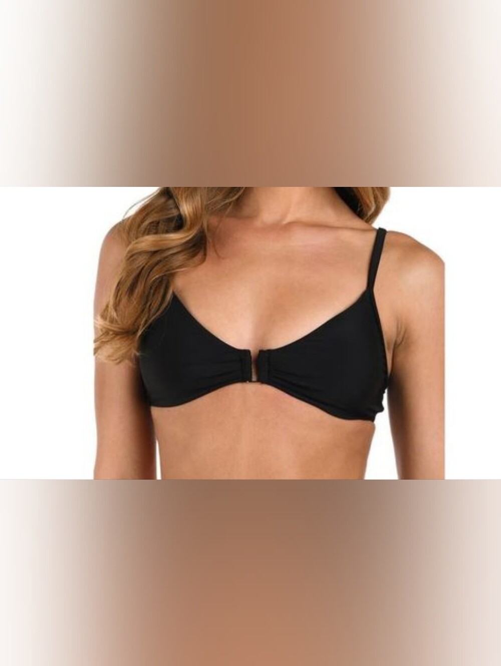 L'AGENCE Yazmin Solid Triangle Bikini Top